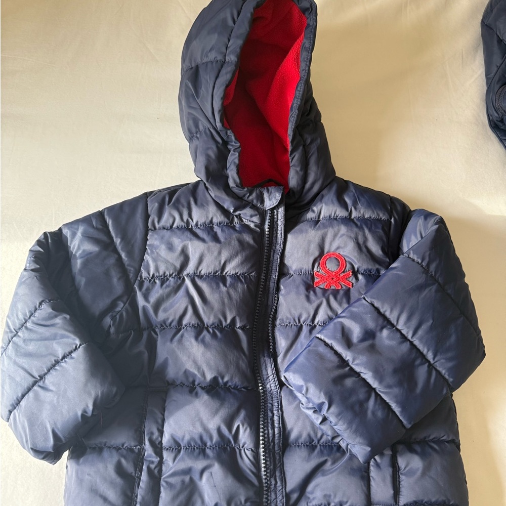 Benetton Kids Navy Blue Puffer Jacket